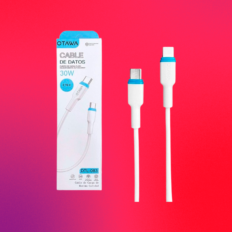CABLE OTAWA TIPO C A TIPO C 30W DLT083