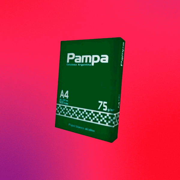 PAPEL A4 PAMPA 75G RESMA 500 H0JAS