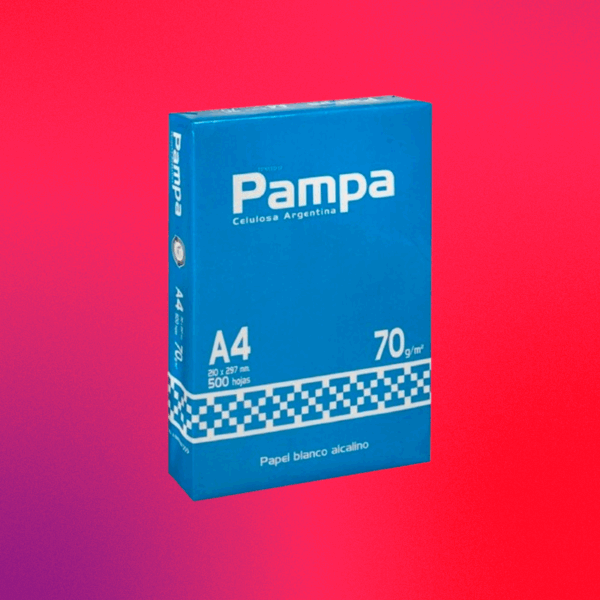 PAPEL A4 PAMPA 70G RESMA 500 H0JAS