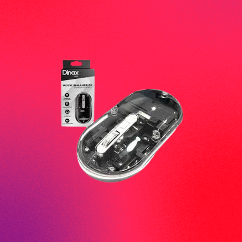 MOUSE INALAMBRICO TRANSPARENTE DXMOUIN65