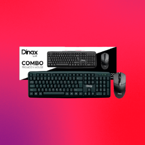 COMBO TECLADO Y MOUSE OPTICO DXCOMBMT12