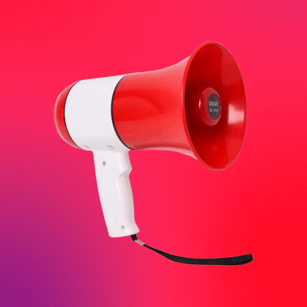 MEGAFONO PORTATIL CON BATERIA RECARGABLE