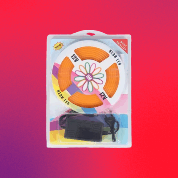 TIRA LED DE NEON CON FUENTE 5M