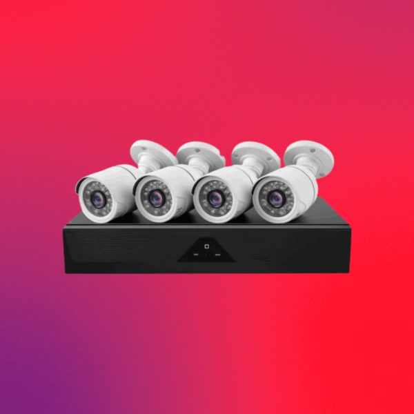 KIT DE 4 CAMARAS DE SEGURIDAD CON DVR JORTAN