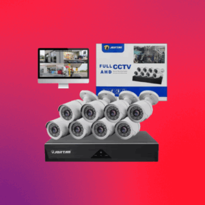 KIT DE 8 CAMARAS DE SEGURIDAD CON DVR JORTAN
