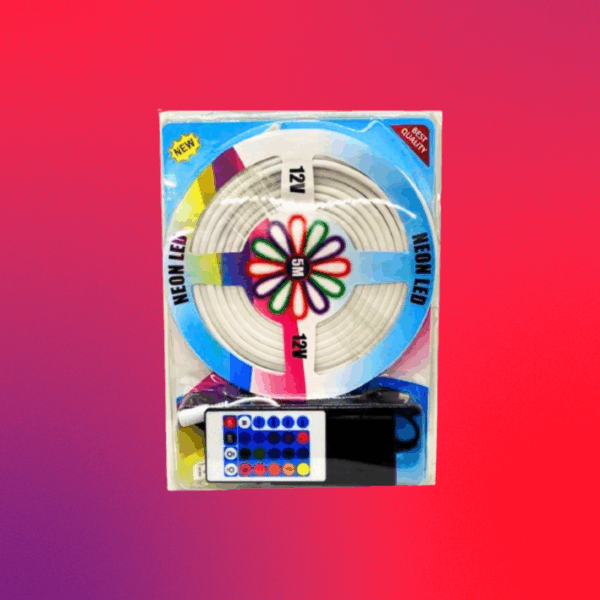 TIRA LED DE NEON RGB CON FUENTE 5M